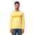 Park Avenue Polycotton Men’s ONE Piece Slim FIT Medium Yellow Round Neck Casual Sweatshirt