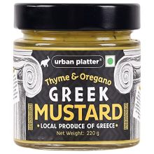 Urban Platter Thyme & Oregano Greek Mustard, 220G [Local Produce Of Greece, Mediterranean Cuisine, Perfect For Dressing, Marinades Etc!]