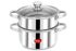 Pigeon by Stovekraft Swift Multi-Cook Kettle 1.5L, Egg Rack – Black | Double Layered | Food Grade Stainless Steel Inner wall | Glass Lid | Auto Shut-off