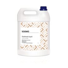 Amazon Brand – Solimo Liquid Handwash, Refill Can | Honey & Almond | 5 Litre | Fights Germs | Ph-Balanced Formula | No Added Triclosan & Parabens