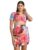 Womens 2-piece Printed Coord Set | Crop Top & Skirt Dress