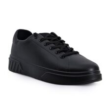 Impakto Kids Casual Sneaker Shoes, Lightweight, Durable, Comfortable Casual Shoes for Boys and Girls Black