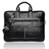 Flipmaze Messenger Bag Laptop Bag For Men, Pu Leather Expandable Office Bag For Men | Supports Laptop Upto 15.6 Inches (Black)