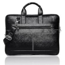 Flipmaze Messenger Bag Laptop Bag For Men, Pu Leather Expandable Office Bag For Men | Supports Laptop Upto 15.6 Inches (Black)