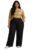 KOTTY Plus Size High Waist Wide Leg Pants for Elegant Casual Wear-KTTWOMENSPANT990XXL