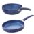 Nirlon Bling Induction Base Non Stick Aluminium 2 Piece Pots and Pan Set [1 Fry Pan 240mm – 1.5 Liter|1 Kadhai 240mm – 3 Liter]