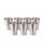 Tosaa Stainless Steel V Shape Hammered Finish Glasses Pack of 6 – Non-Reactive Material Keeps Beverages Safe and Fresh, Suitable for Water, Juice, Milk, Or Cold Beverages