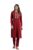 ishin Women’s Maroon Jacquard Style Geometric Pattern Straight Winterwear Kurta
