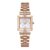 Daniel Hechter Paris Cambon Collection Luxury Watch for Women with Square Dial, Crystal Accents, Stainless Steel Strap and Water Resistant – DHW2008