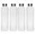 SIMPARTE Borosilicate GlassWater Bottles 750ml | Leak-Proof, Freezer Safe, Wide Mouth | Stainless Steel Cap | Ideal for School, Office, Gym Use | Set of 4