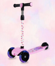 Miss & Chief Bolt – 3 Wheel Scooter for Kids, Lightweight|Foldable & Adjustable Height(Pink)