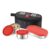 Cello Mf Trent Plus Stainless Steel Lunch Box With Jacket | Red | Leak Proof Containers | Airtight Lid | 300Ml X 2 + 500Ml X 1 | Ideal For Dry & Semi Liquid Food | Bpa Free Containers