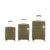 Kamiliant by American Tourister Harrier Zing|Trolley Bag Set of 3 (55+68+79 cms) for Travel| Hard Case Polypropylene (PP) Suitcase|360° 8-Wheel Spinner Luggage Trolley|Combination Lock|Military Olive