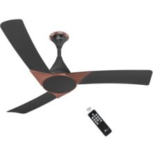 RR Signature Raptor 1200mm BLDC Designer Ceiling Fan | 350 RPM, 32W Low Power | 60% Energy Saving | 4 Smart Modes | High Airflow | Low Noise | 2-Year Warranty [VENETIAN GREY] Free Installation