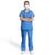 Medical Scrub Suit For Women – Sky Blue (Extra Small) | Poly Viscose Fabric | Ultimate Comfort And Breathability | Elasticated Waist | Multiple Pockets | V-Neck