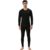 Amul Comfy Men’s Parka V Neck and Trouser Thermal Set Black