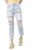 Tokyo Talkies Women Blue Boyfriend Fit Mid-Rise Mildly Distressed Jeans