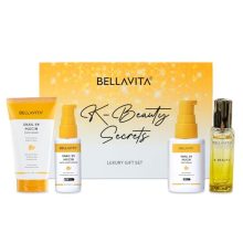 Bellavita Snail 99 Mucin Luxury Gift Set | K-Beauty Secrets |Contains Facewash, Serum, Moisturizer, Perfume| 99% Snail Mucin Extract|24 Hr Hydration | Improves Skin Texture | Brightens Skin |Korean Skincare| For All Skin Types | For Men & Women | Pack Of 4