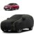 Sulfar 100% Water Resistant Car Body Cover Compatible with Mirror for Volkswagen Virtus (Triple Stitched, Full Bottom Elastic, Black Tafetta with Yellow Piping)
