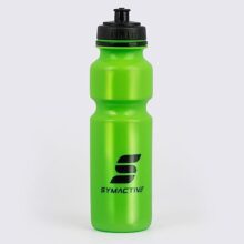 Amazon Brand – Symactive Leakproof Unbreakable Squeezable Sports Sipper Water Bottle with Push/Pull Cap | Anti-Slip Grip | LDPE Material | BPA-Free | 800 ml | Green