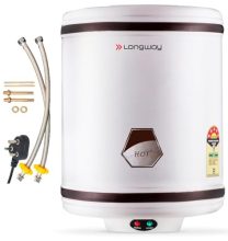 Longway Hotplus 50 Ltr 5 Star Rated Automatic Storage Water for Home, Water Geyser with Multiple Safety System & Anti-Rust Coating | 1-Year Warranty | (Off-White, 50 Ltr)