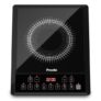 Preethi Indicook Ic124 Induction Cooktop, 2100-Watt Electric Stove With Soft Touch Buttons And Crystal Glass (Black)