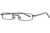 Visions India Unisex Rectangle Full Frame Power Reading Glasses (+2.75, Black, Siz-PC)