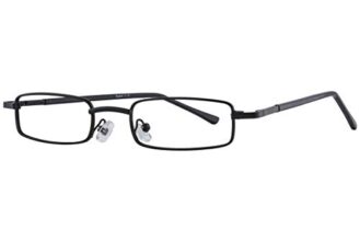 Visions India Unisex Rectangle Full Frame Power Reading Glasses (+2.75, Black, Siz-PC)