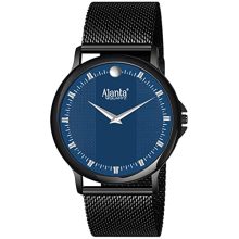 Ajanta’S Ultra Slim Trendy Analog Watch For Men’S & Boys With Metal Mesh Band For Casual & Formal Occasions- Awc115 (Blue-Black)