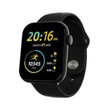 Cultsport Active T 2.01 Hd Display, Single Chip Bt Calling, Rotating Crown, 200 Watchface Smartwatch (Black Strap, Free Size)