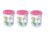 Aristo Store Queen333 Plastic Storage Container- 800 Ml (3 Pcs Set, 11.1(D) X 12.8 Cm) – Multicolor