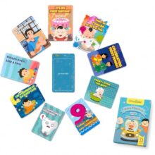 Crackles Funny Theme Baby Milestone Cards Recording 0-12 months Along With Funny Event Cards -Pack of 35 Cards