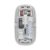 Dyazo Transparent Wireless Rechargeable Mouse | Dual Connectivity (2.4GHz + Bluetooth 5.2) | Easy Device Pairing | Noise Free Clicking | DPI Adjustment | Compatible with MacBook, Laptop & PC (White)