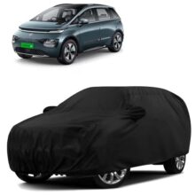 Sulfar 100% Water Resistant Car Body Cover Compatible with Mirror for MG Windsor EV (Triple Stitched, Full Bottom Elastic, Black)
