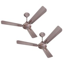 Havells 1200mm Ambrose ES Ceiling Fan | Premium Finish, Decorative Fan, Elegant Looks, High Air Delivery, Energy Saving, 100% Pure Copper Motor | 2 Year Warranty | (Pack of 2, Cola Espresso Brown)