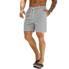 Diverse Men’s Corduroy Casual Shorts Solid Grey Color Soft Breathable Relaxed Fit Perfect for Workout, Beach & Summer Shorts 2 Pocket with Drawstring Waist Everyday Wear