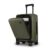 F Gear Montreal Small Cabin Pro 54cm German Polycarbonate Hard Luggage |8 Japanese Hinomoto Silent Wheels|USB & Type-C Charging | Front Opening Suitcase for Travel (Army Green)