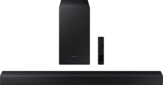 Samsung T42E/XL Dolby Digital 150 W Bluetooth Soundbar(Black, 2.1 Channel)