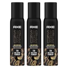 Axe Signature Champion Long Lasting Deodorant No Gas Body Perfume For Men 200ml, Pack of 3