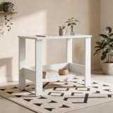 Green Soul Indus Study Table| 𝖨𝖲-𝟥𝟢𝟪𝟩 Complaint Engineered Wood| Compact Design|Hidden Book Shelf|Computer Table for Home PC|Writing Desk for Adults & Students | 90cm Wide|1 Yr Warranty – White