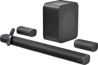 ZEBRONICS Juke Bar 9890,Dolby Atmos,DTSx,Wireless Subwoofer & Satellites,5 Driver Soundbar 1030 W Bluetooth Soundbar(Black, 5.1.2 Channel)