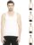 VIP Bonus Classic Mens 100% Cotton Sleeveless White Vest, 100 Size, Pack of 5