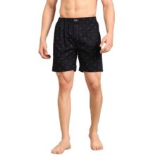 Pepe Jeans Men’s Printed 100% Cotton Regular Fit Boxer Shorts | Stylish AOP Print Comfortable Boxer for Daily Innerwear | Soft Breathable Cotton Fabric | Elastic Waistband | Everyday Comfort Wear