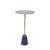 Little eXtra Sheesham Wood Coffee Table | Wooden Side Tablee(Round Coffee Table | Marble Top & Bell Base,Grey)