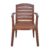 Nilkamal Set Of 2 Chr2135 Plastic Chair, Mango Wood