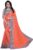 Vaidehicreation Embellished Bollywood Net, Art Silk Saree(Orange)
