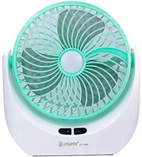 seasons High Speed Rechargeable Table Fan with LED Light, For Home, Office, Kitchen 5 Star 1400 mm 3 Blade Table Fan(Ultra High Speed | Green | Pack of 1)