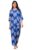 BLACK TEETAR Women’s Printed Pajama with Top Nightsuit Set Soft & Comfy Sleepwear, (Royal Blue, 2XL)
