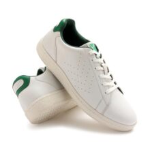 Hummel Classic Pinnacle Casual Sneaker For Women Lightweight Breathable With Enhanced Comfort Cushioned Insole And Slip-Resistant Work And Play Casual Shoes- Uk 3 White & Green
