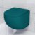 Plantex Imported Ceramic Western Commode/Rimless Wall Hung Commode for Toilet/Washdown Flush Bathroom Western Toilet with Soft Close Toilet Seat – P Trap (Matt Blue)